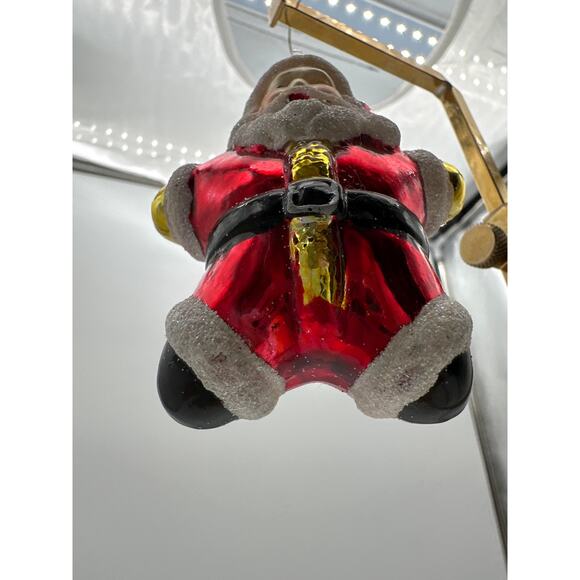 Vtg Mercury ornament Santa 3.5" Blown Glass Kris Kringle Claus Ornament Glass - Picture 5 of 8